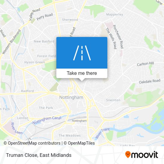 Truman Close map