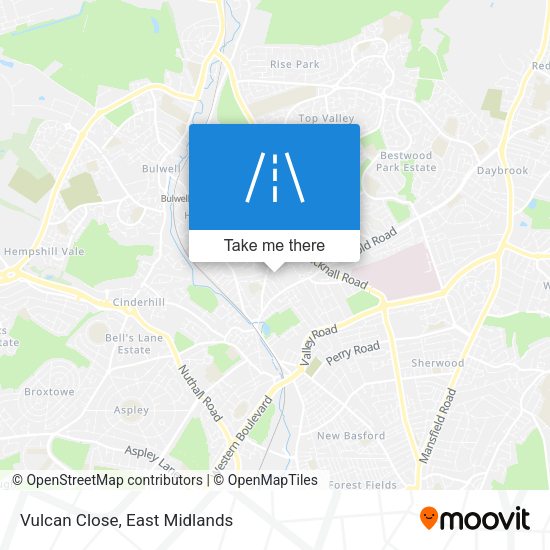 Vulcan Close map
