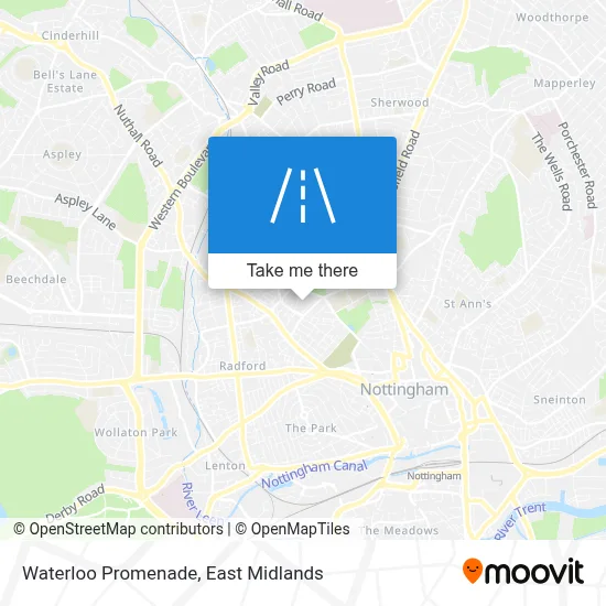 Waterloo Promenade map