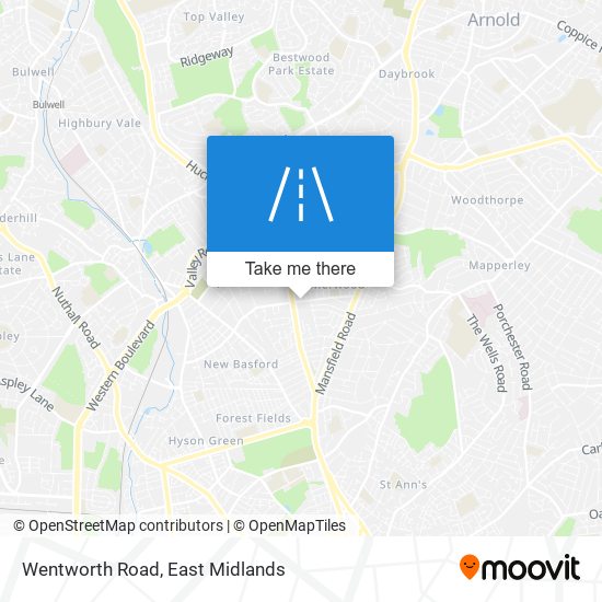 Wentworth Road map