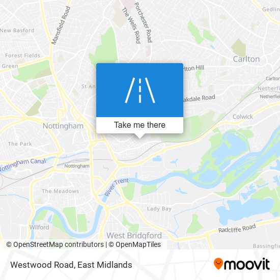 Westwood Road map