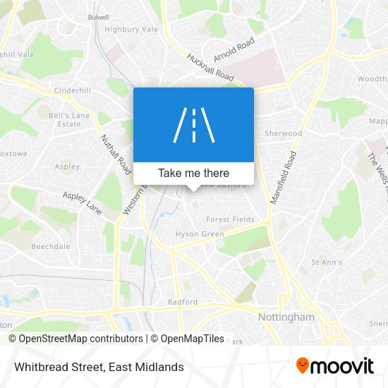 Whitbread Street map