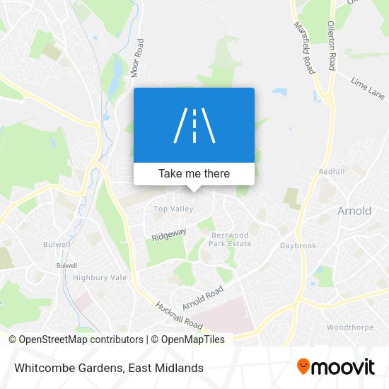 Whitcombe Gardens map