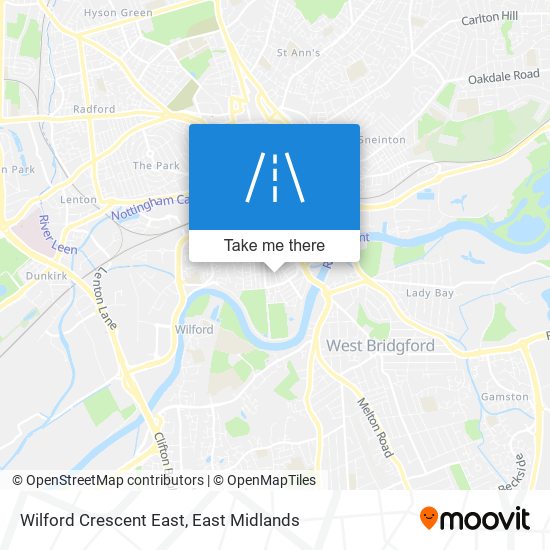 Wilford Crescent East map