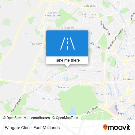 Wingate Close map