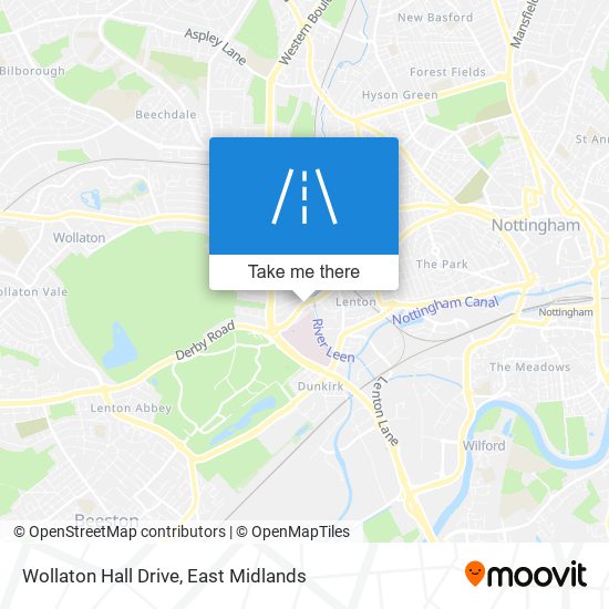 Wollaton Hall Drive map