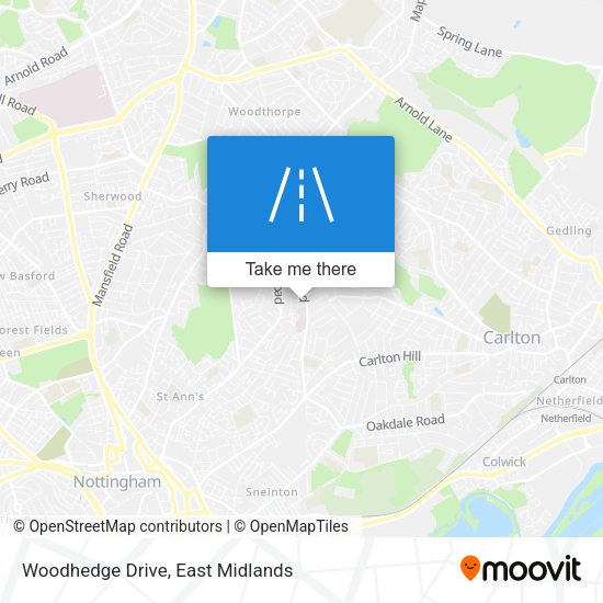 Woodhedge Drive map