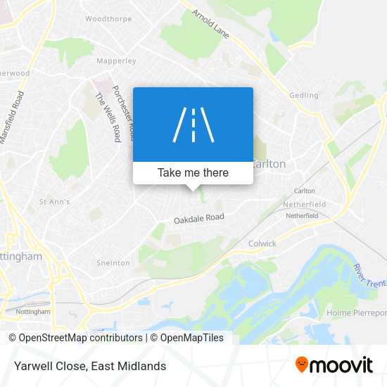 Yarwell Close map