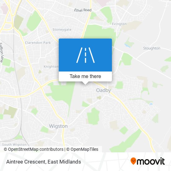 Aintree Crescent map