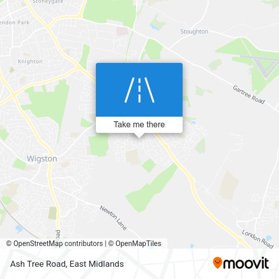 Ash Tree Road map