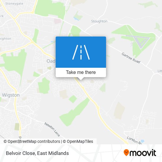 Belvoir Close map