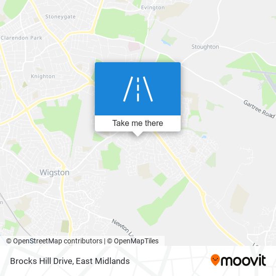 Brocks Hill Drive map