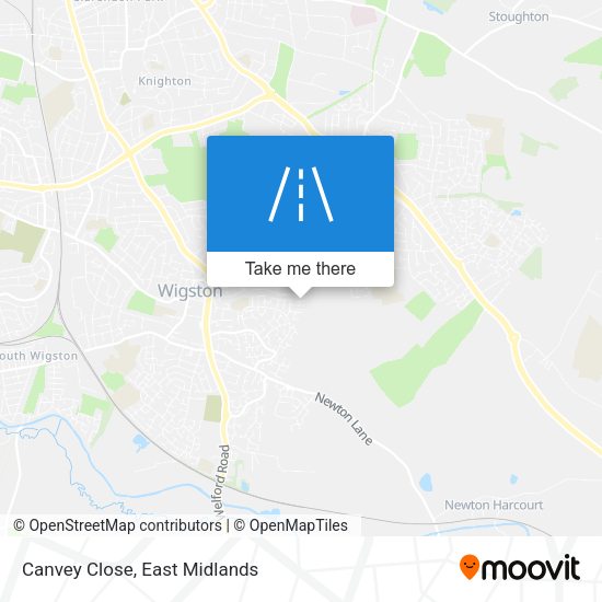 Canvey Close map