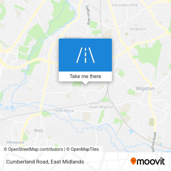 Cumberland Road map