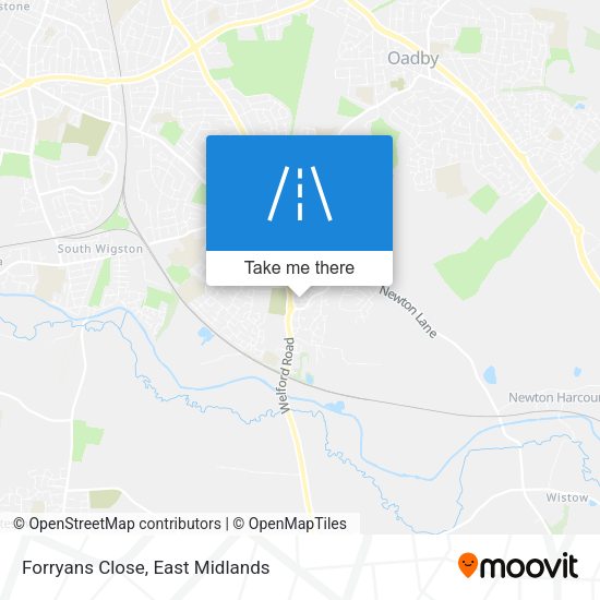 Forryans Close map