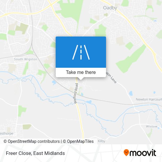 Freer Close map
