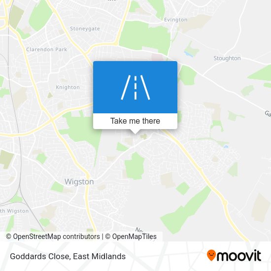 Goddards Close map