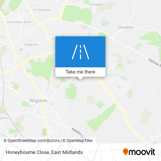 Honeybourne Close map