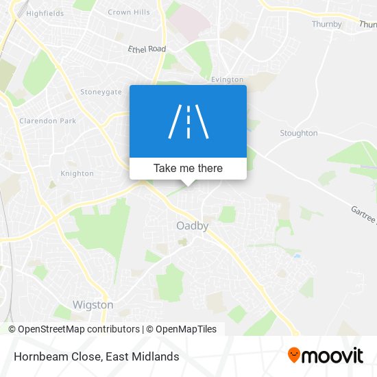 Hornbeam Close map