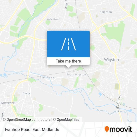 Ivanhoe Road map