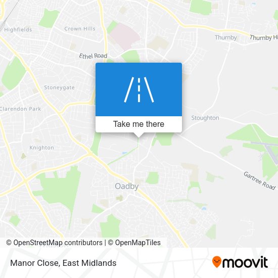 Manor Close map