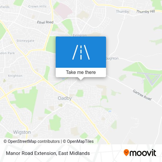Manor Road Extension map