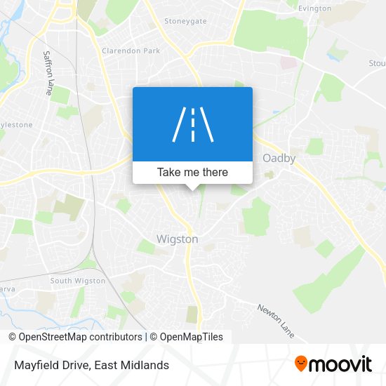 Mayfield Drive map