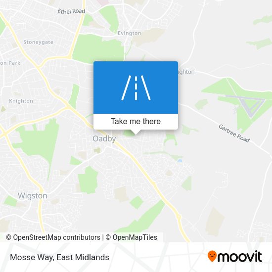 Mosse Way map