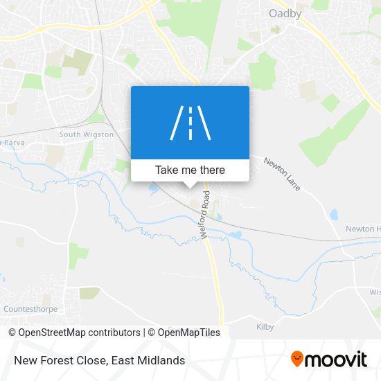 New Forest Close map