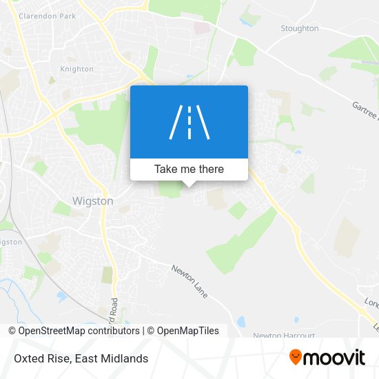 Oxted Rise map
