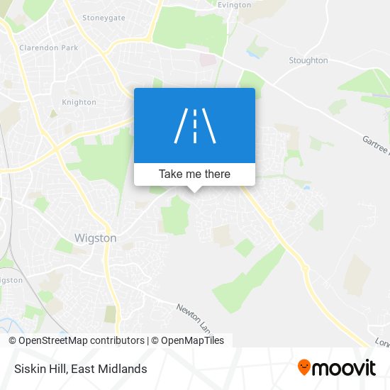 Siskin Hill map