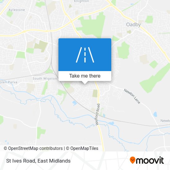 St Ives Road map