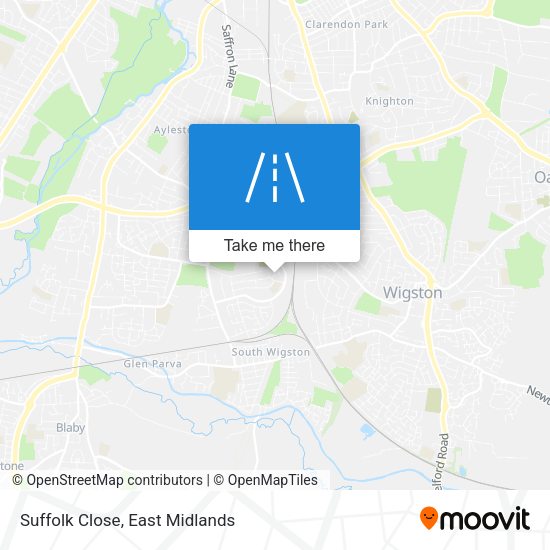 Suffolk Close map