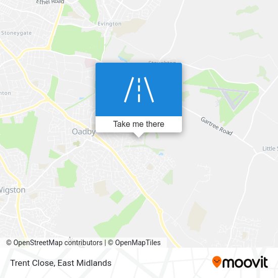 Trent Close map