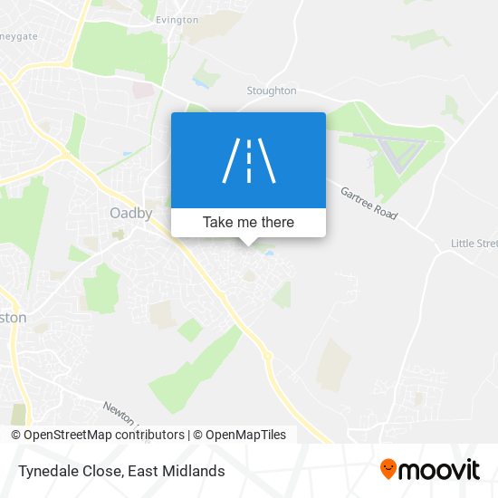 Tynedale Close map