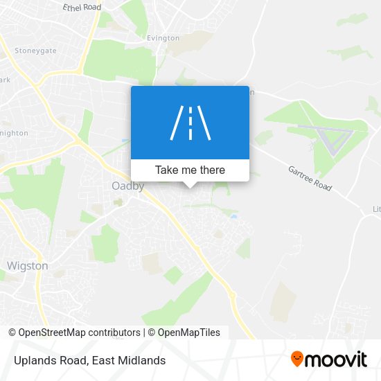 Uplands Road map