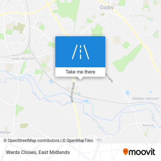 Wards Closes map