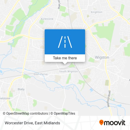Worcester Drive map