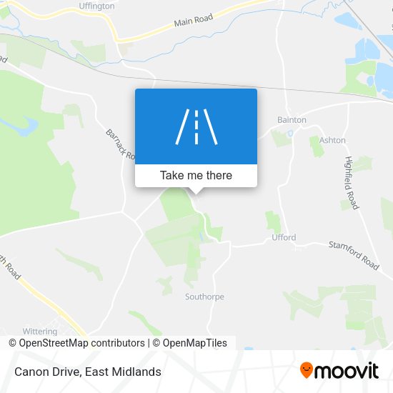 Canon Drive map