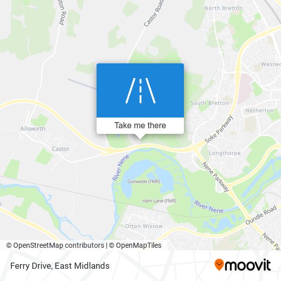 Ferry Drive map