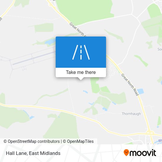 Hall Lane map