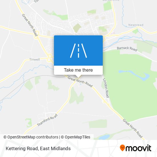 Kettering Road map