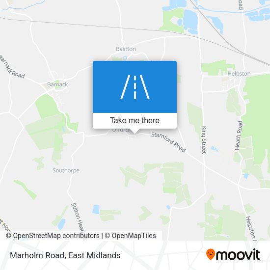 Marholm Road map
