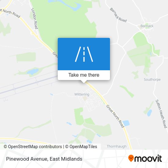 Pinewood Avenue map
