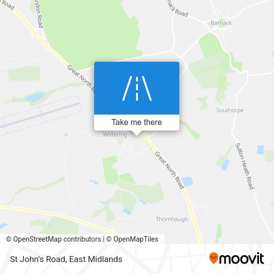 St John's Road map