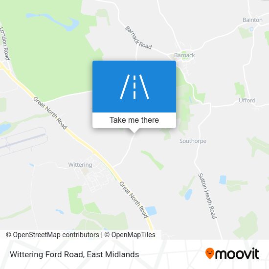Wittering Ford Road map