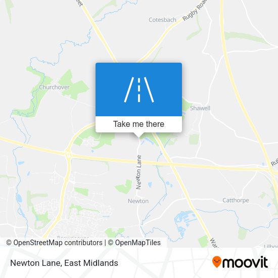 Newton Lane map