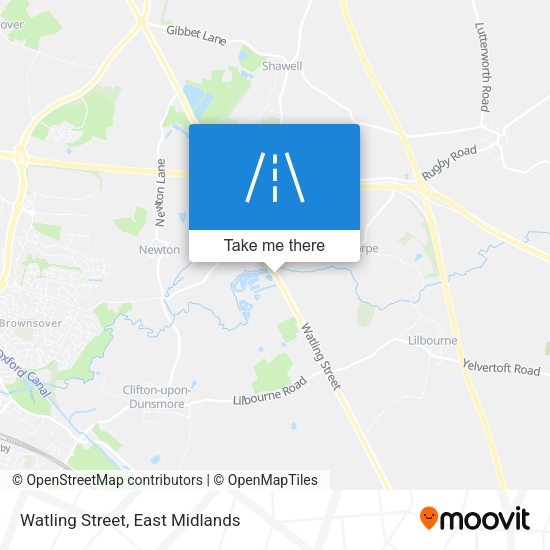 Watling Street map