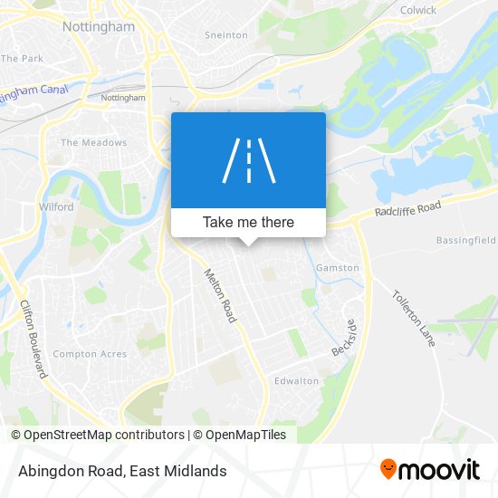 Abingdon Road map