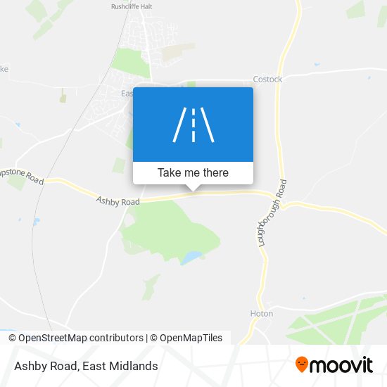 Ashby Road map